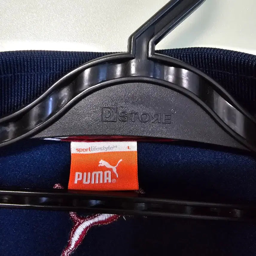 [BUNJANG] Puma Navy Long Sleeve Fleece Lined Polo Shirt / 푸마 네이비 긴팔 기모 폴로티 100