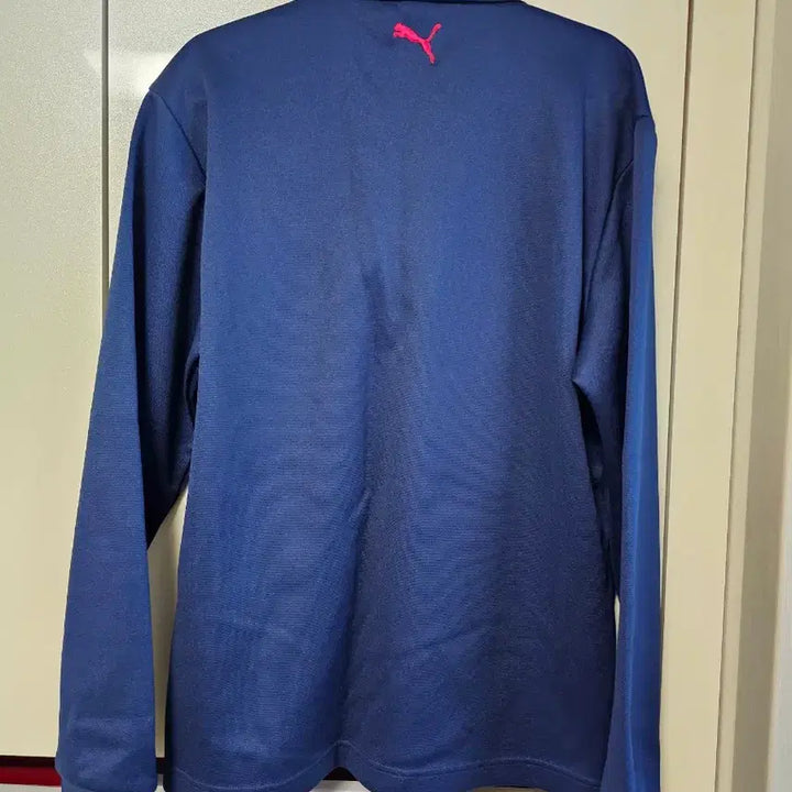 [BUNJANG] Puma Navy Long Sleeve Fleece Lined Polo Shirt / 푸마 네이비 긴팔 기모 폴로티 100