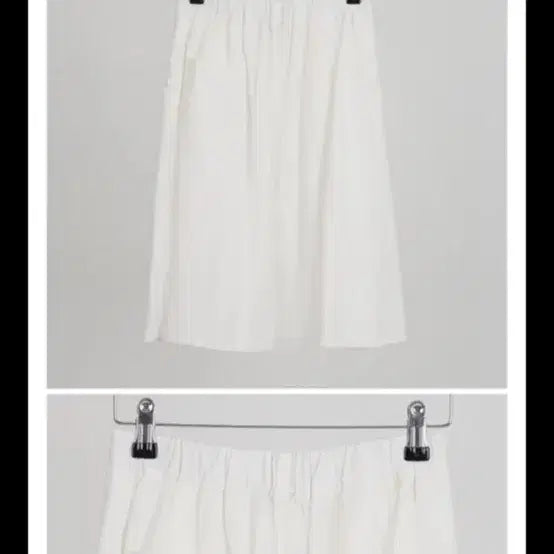 [BUNJANG] Modern Robe Midi Skirt Cotton White Flare Skirt / 모던로브 미디스커트 면치마 화이트 화이트 플레어 미디 스커트