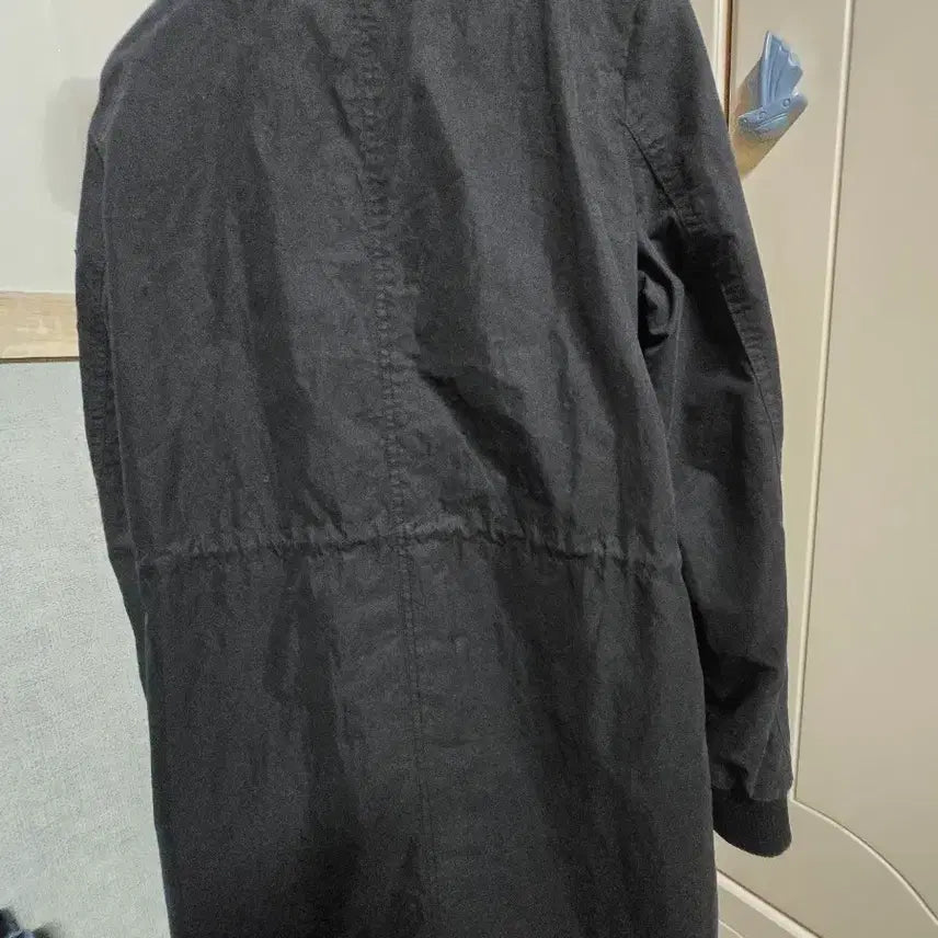 [BUNJANG] Egoist Black Long Bomber Jacket (Size 55) / 에고이스트 블랙 롱 봄버 점퍼 55