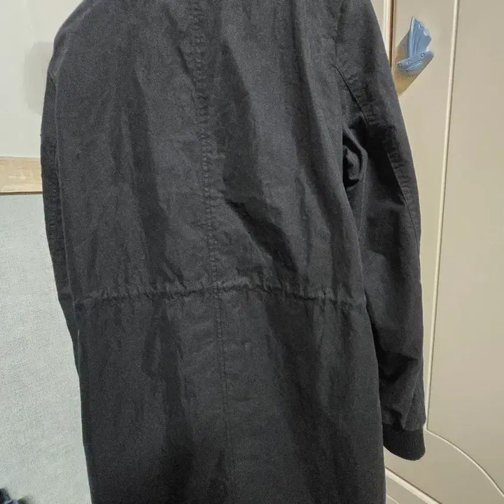 [BUNJANG] Egoist Black Long Bomber Jacket (Size 55) / 에고이스트 블랙 롱 봄버 점퍼 55