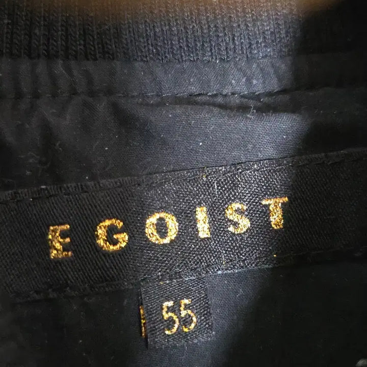 [BUNJANG] Egoist Black Long Bomber Jacket (Size 55) / 에고이스트 블랙 롱 봄버 점퍼 55