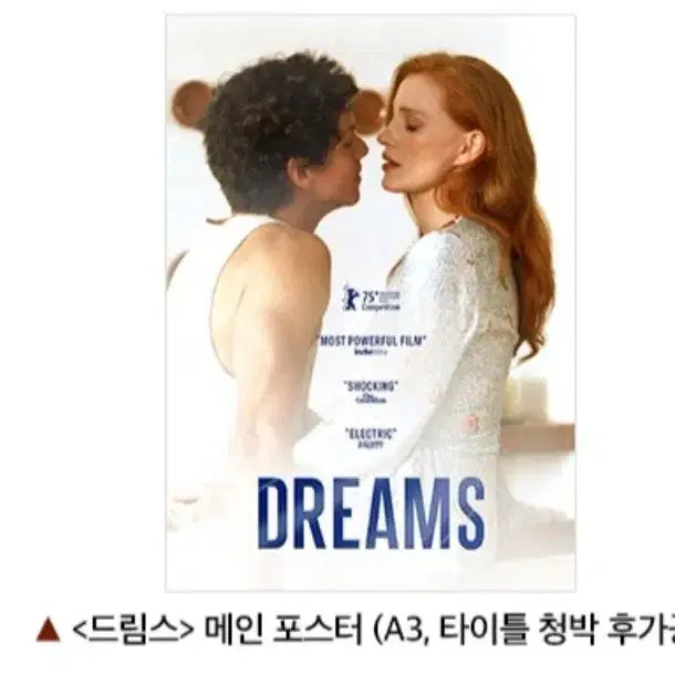 [BUNJANG] 드림스 메인 포스터 cgv 굿즈 특전 / 드림스 메인 포스터 cgv 굿즈 특전