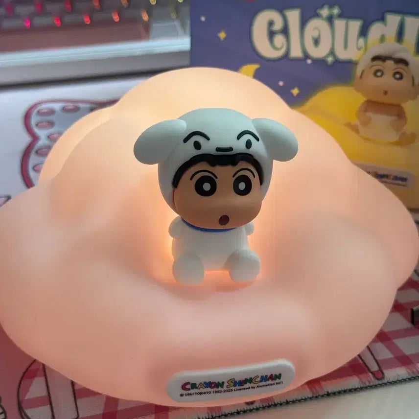 [BUNJANG] JYONE Crayon Shin-chan Silicone Night Light Pink / JYONE 짱구 실리콘 수면등 핑크