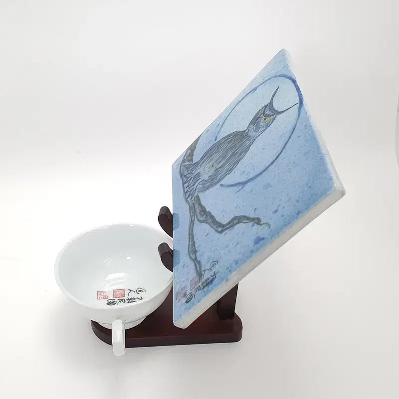 [BUNJANG] Owl Art Tile Craft Piece / 부엉이 아트 타일 공예 작품