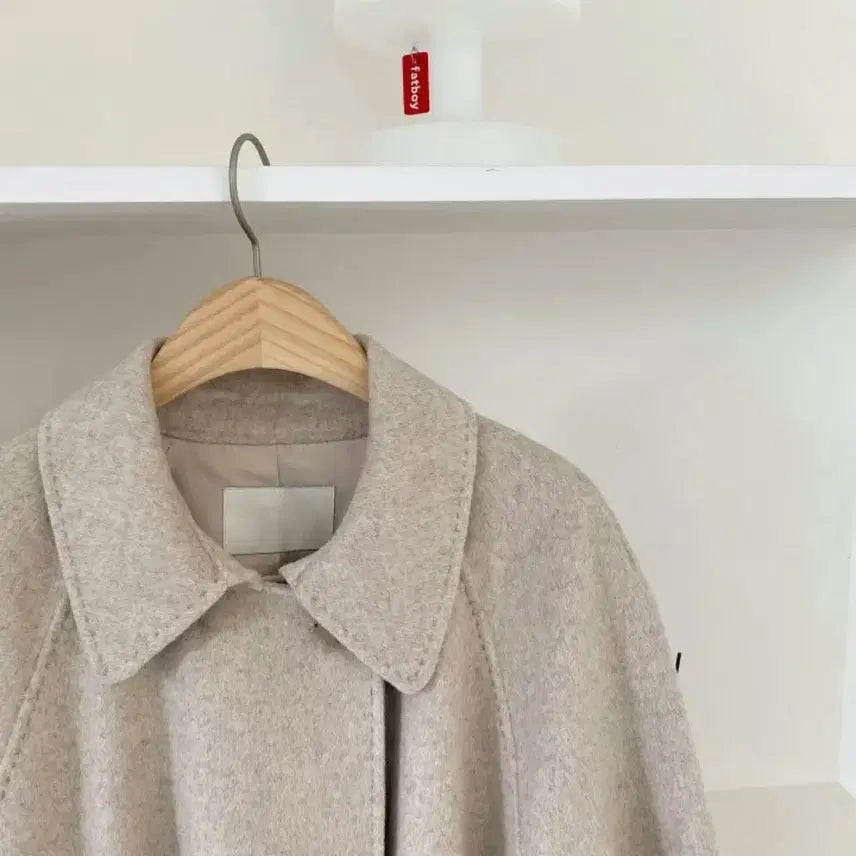 [BUNJANG] Oatmeal Wool 90% Handmade Coat / 오트밀 울90핸드메이드코트