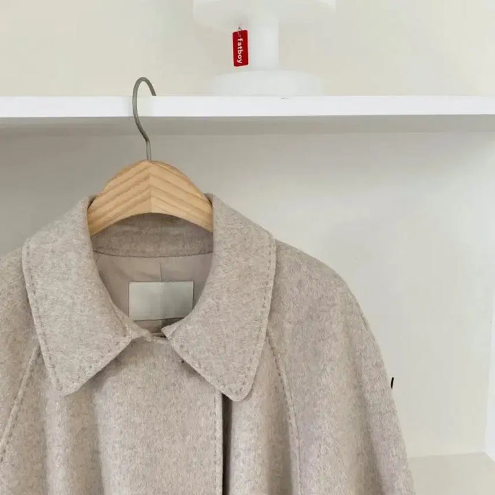 [BUNJANG] Oatmeal Wool 90% Handmade Coat / 오트밀 울90핸드메이드코트