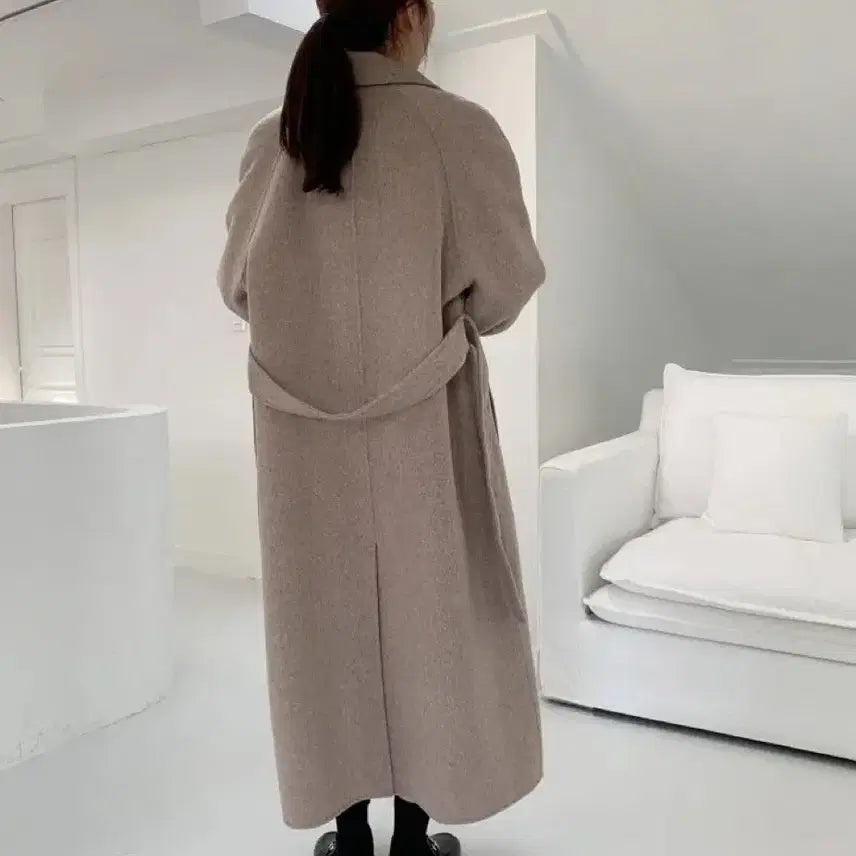 [BUNJANG] Oatmeal Wool 90% Handmade Coat / 오트밀 울90핸드메이드코트