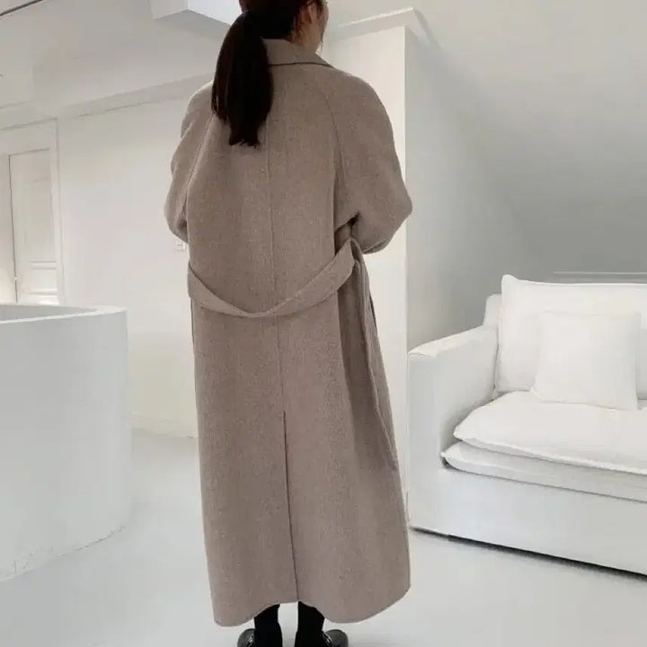 [BUNJANG] Oatmeal Wool 90% Handmade Coat / 오트밀 울90핸드메이드코트