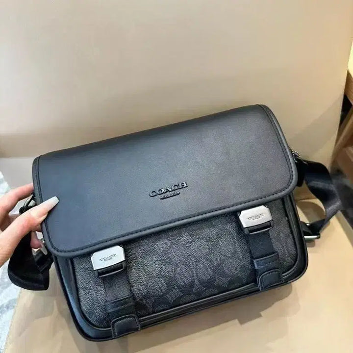 [BUNJANG] Classic Rich Flap Messenger Crossbody Bag / 클래식한 리치 플랩 메신저백 크로스백
