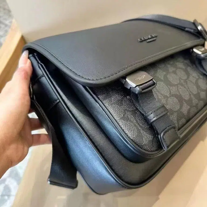 [BUNJANG] Classic Rich Flap Messenger Crossbody Bag / 클래식한 리치 플랩 메신저백 크로스백