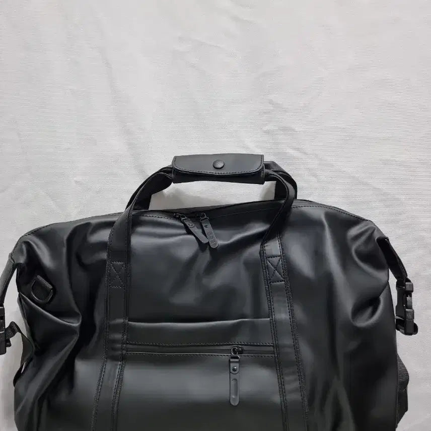 [BUNJANG] Black Leather Boston Bag / 202. 블랙 가죽 보스턴백 가방