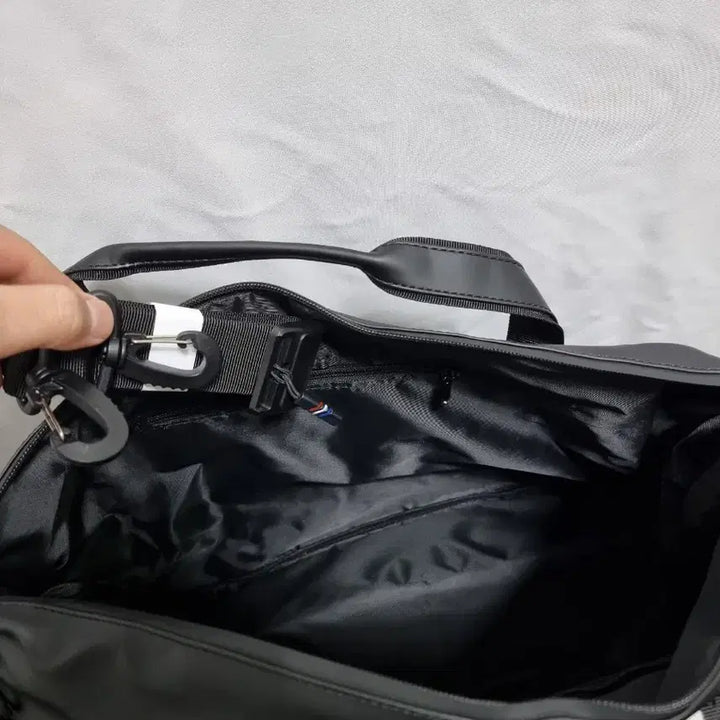 [BUNJANG] Black Leather Boston Bag / 202. 블랙 가죽 보스턴백 가방