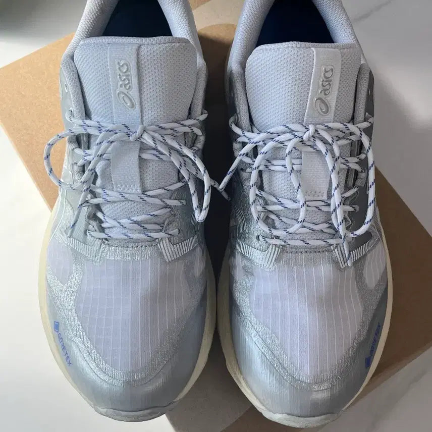 [BUNJANG] Asics Gel Terrain GTX White Pure Silver 270 Sneakers / 아식스 젤 터레인 GTX 화이트 퓨어 실버 270