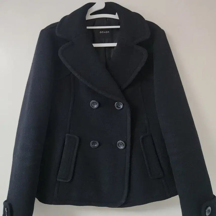 [BUNJANG] On&amp;On Double Short Coat Black / 온앤온 더블 숏 코트 블랙