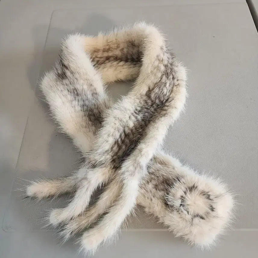 [BUNJANG] Natural Mink Petit Scarf / 천연 밍크  쁘띠 목도리