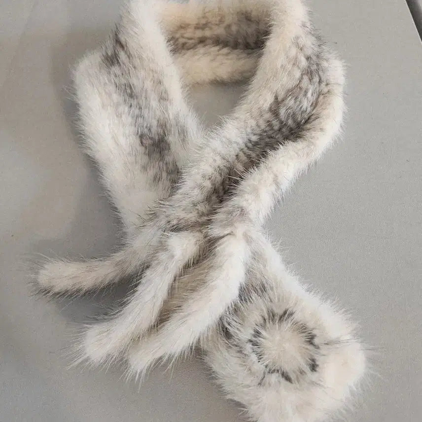[BUNJANG] Natural Mink Petit Scarf / 천연 밍크  쁘띠 목도리