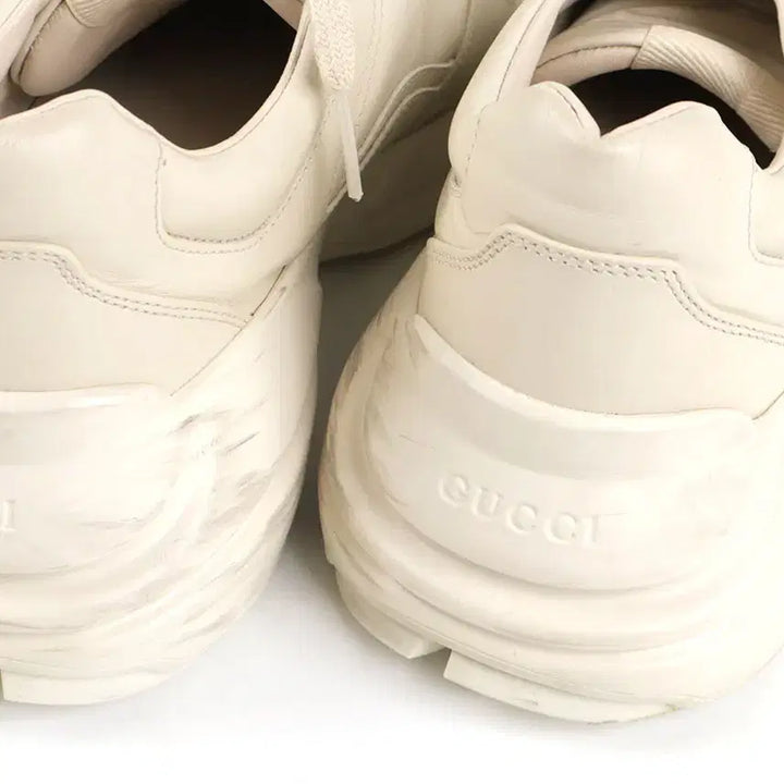 [BUNJANG] Gucci Rhyton Leather Sneakers / [중고명품다올] 구찌 라이톤 레더 스니커즈 528892 7.5사이즈