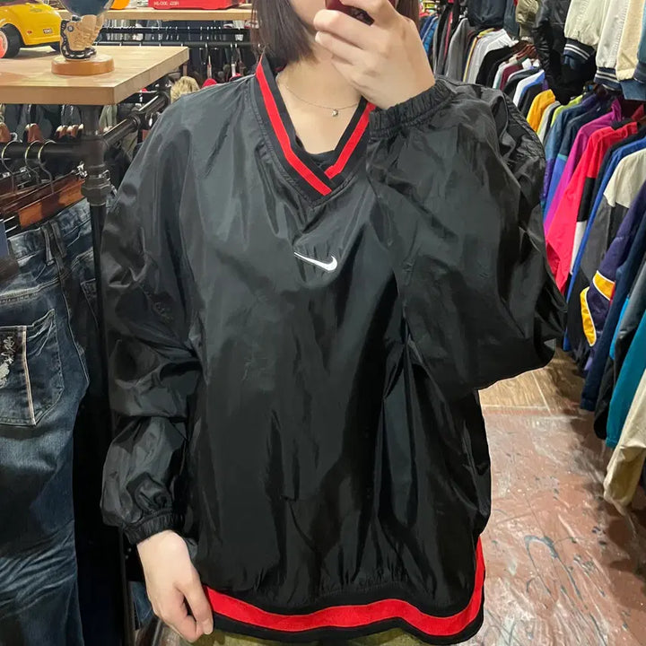 [BUNJANG] Nike Warm-up Jacket (Black) / [HI] 나이키 웜업 블랙