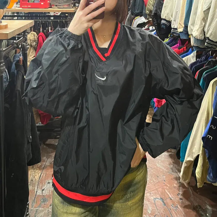 [BUNJANG] Nike Warm-up Jacket (Black) / [HI] 나이키 웜업 블랙