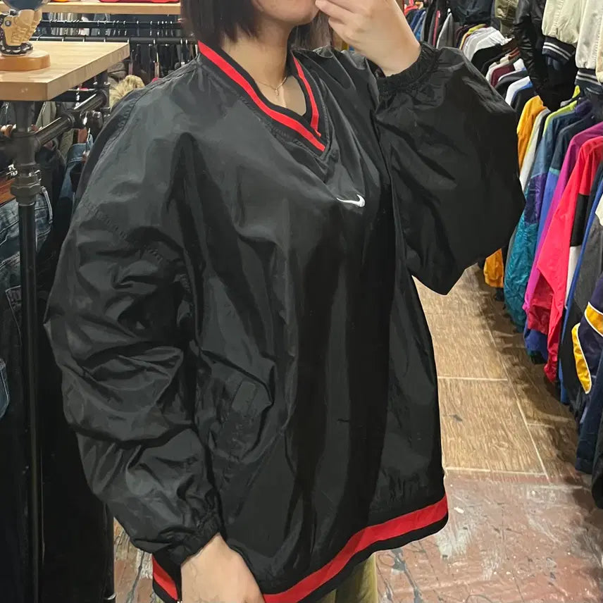 [BUNJANG] Nike Warm-up Jacket (Black) / [HI] 나이키 웜업 블랙