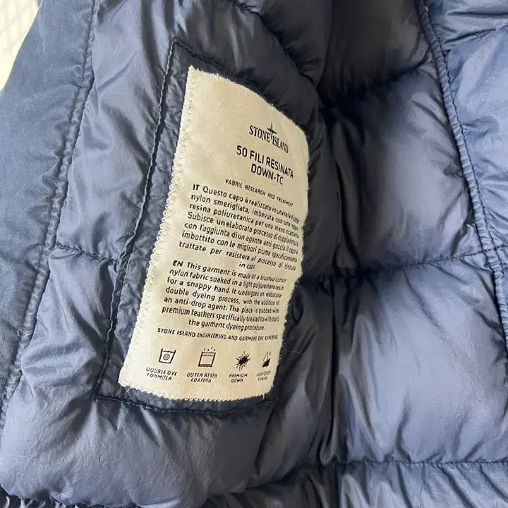 [BUNJANG] Stone Island 50 Fili Regina Fabric Goose Down Padded Jacket / 스톤아일랜드 50fili 레지나타 구스패딩