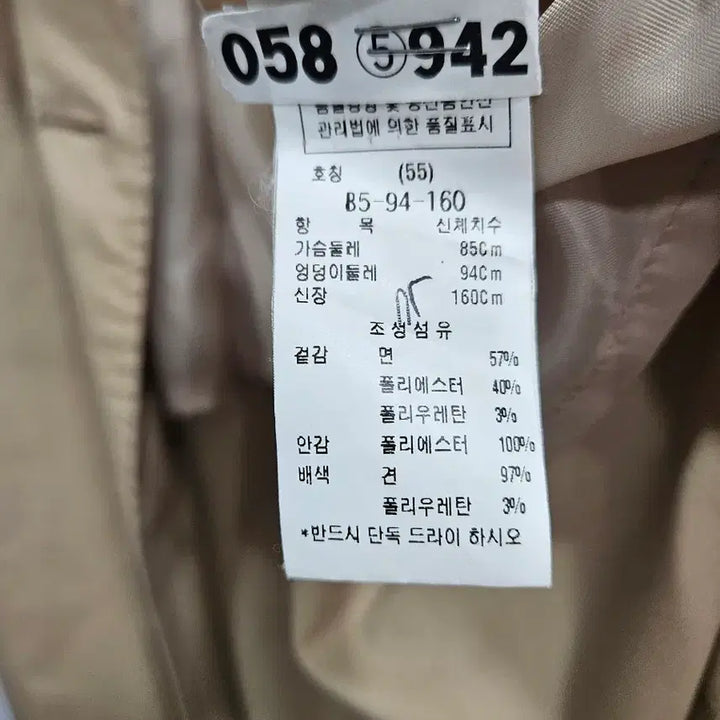 [SOLD OUT] 듀엘트렌치코트(55)