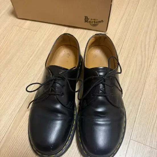 [BUNJANG] Dr. Martens 1461 Smooth Black Derby Shoes / uk6,250) 닥터마틴 1461 스무스 블랙 3홀 더비