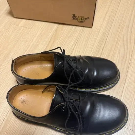 [BUNJANG] Dr. Martens 1461 Smooth Black Derby Shoes / uk6,250) 닥터마틴 1461 스무스 블랙 3홀 더비