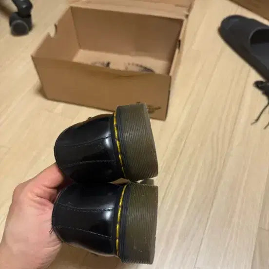 [BUNJANG] Dr. Martens 1461 Smooth Black Derby Shoes / uk6,250) 닥터마틴 1461 스무스 블랙 3홀 더비