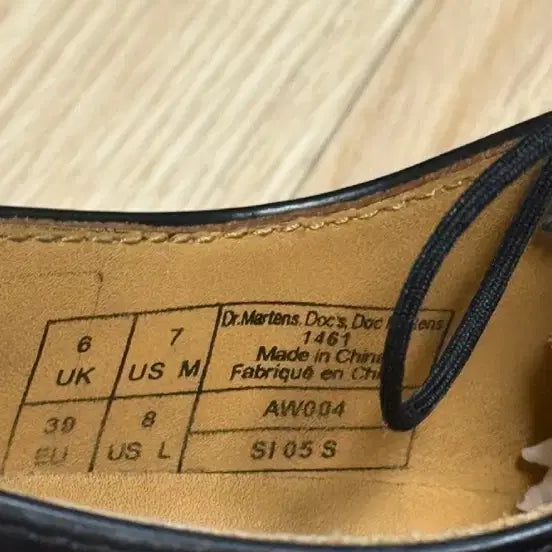 [BUNJANG] Dr. Martens 1461 Smooth Black Derby Shoes / uk6,250) 닥터마틴 1461 스무스 블랙 3홀 더비