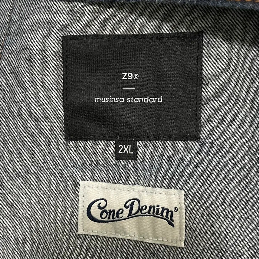 [BUNJANG] Musinsa Standard CONE Oversized Denim Blouson Jacket / 2XL 무신사 스탠다드 CONE 오버사이즈 데님 블루종 자켓 0312-1