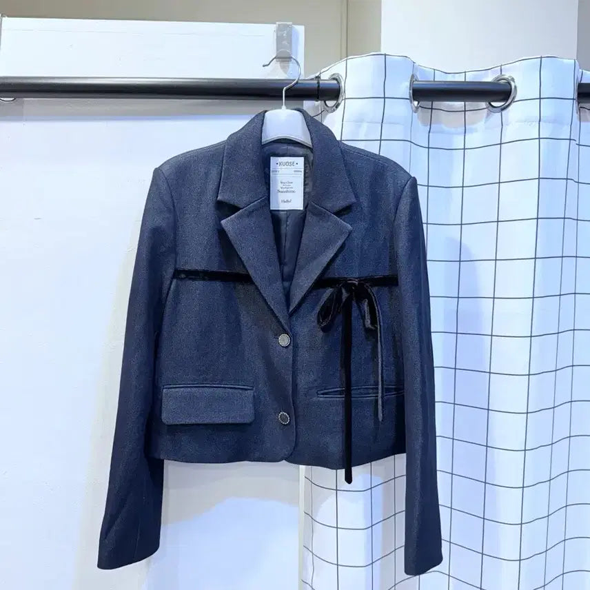[BUNJANG] Kuose Ribbon Crop Jacket / kuose 쿠오세 리본 크롭자켓