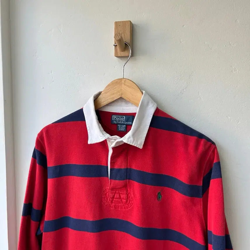 [BUNJANG] Polo Ralph Lauren Striped Rugby Shirt / 16305 - 폴로 랄프로렌 스트라이프 럭비티