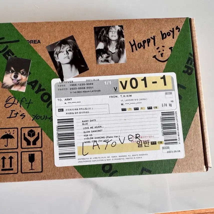 [BUNJANG] BTS V Layover Album / 방탄 BTS 뷔 레이오버 Layover 앨범 미사용 새상품