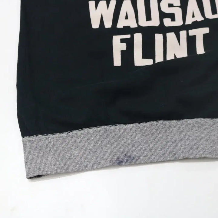 [BUNJANG] Paopao Wear Michigan Motorcycle Raglan Sweatshirt / Paopao Wear 빈티지 미시간 모터사이클 배색 래글런 맨투맨 (F)