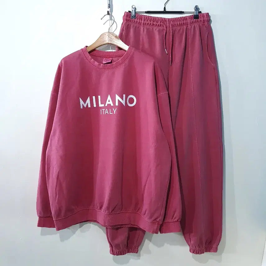 [BUNJANG] Milano Pigment Cotton Set (Sweatshirt &amp; Jogger Pants) / SS신상) 밀라노 피그먼트 맨투맨, 조거팬츠 세트 7color
