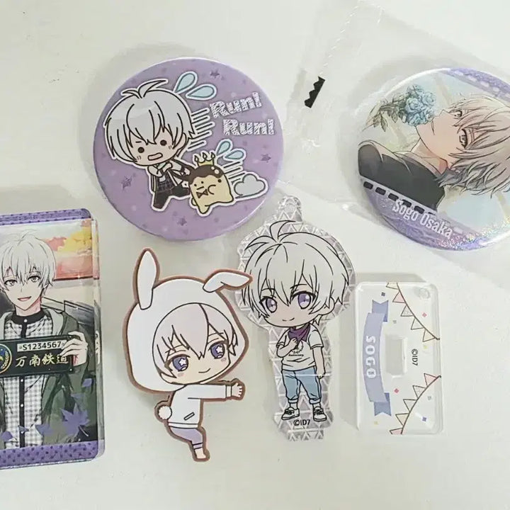 [BUNJANG] Idolish7 Sogo Rubber Clip, Can Badge, Acrylic, Corotto Bundle Set / [일괄] 아이나나 소고 러버 클립 캔뱃지 아크릴 코롯타 코롯토