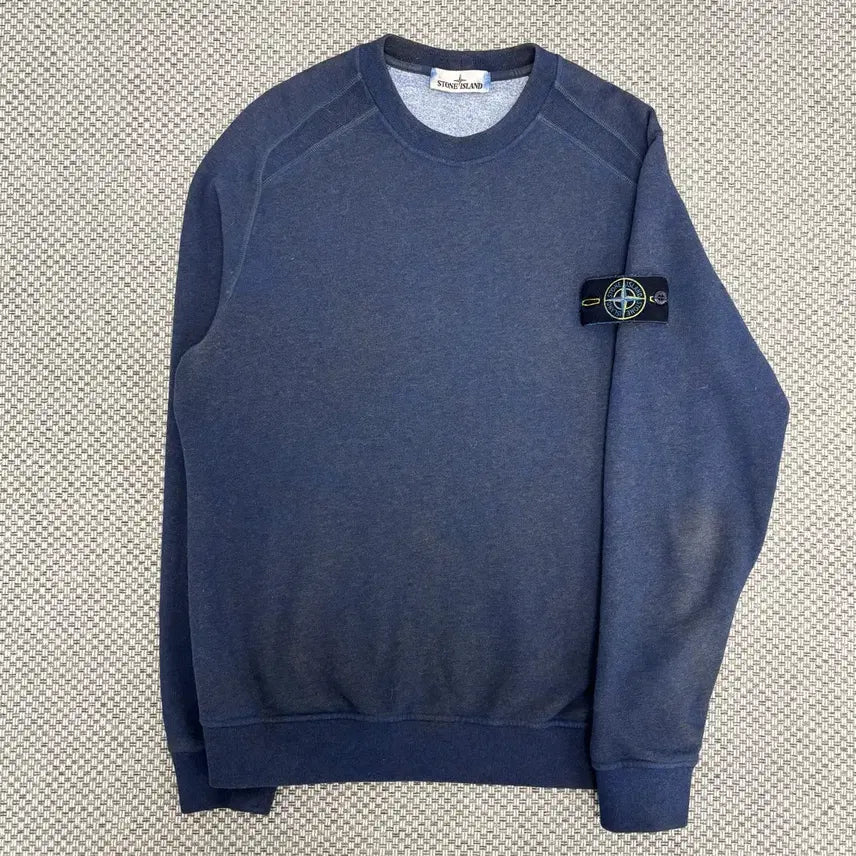 [BUNJANG] Stone Island Dust M Patch Crewneck / [M]스톤아일랜드 와펜패치 더스트 맨투맨