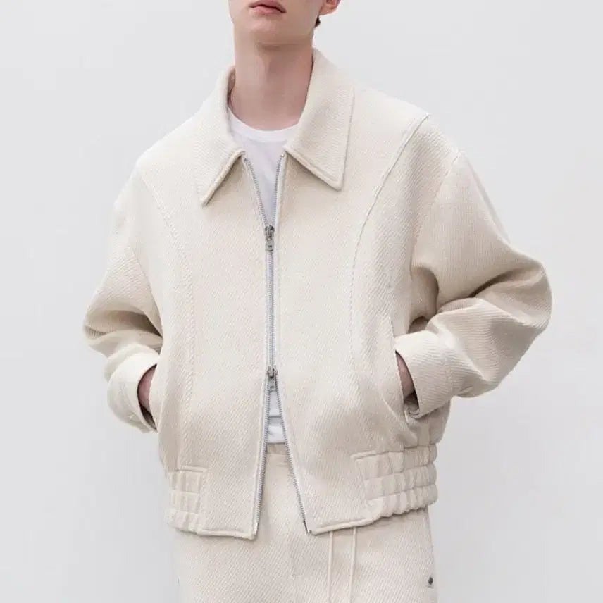 [BUNJANG] Minav Milky Oversized Jacket L / 미나브 밀키 오버핏 쟈켓 L