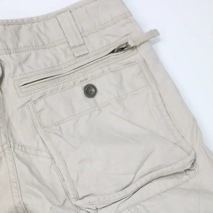 [SOLD OUT] 빈티지 베이지 멀티 포켓 스트링 카고 팬츠