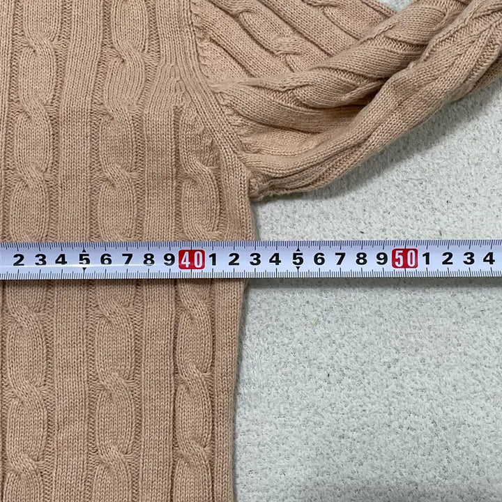 [BUNJANG] U.S. Polo Assn. Cable Knit Crew Neck Sweater / S 유에스폴로아센 크루넥 케이블 니트 스웨터 0312-2