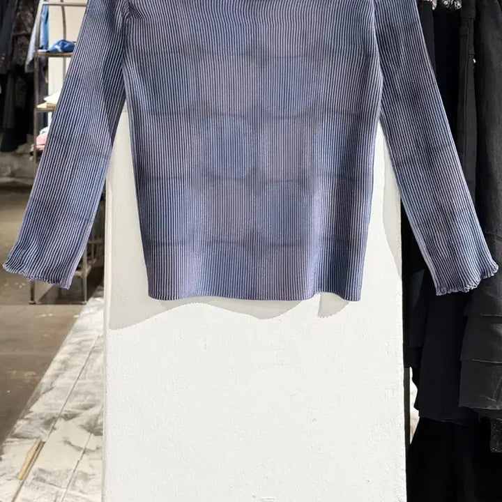 [BUNJANG] Issey Miyake A-POC Violet High Neck Long Sleeve Top / 이세이 미야케 에이폭 바이올렛 하이넥 롱 슬리브 탑