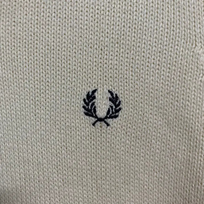 [BUNJANG] Fred Perry Japan V-Neck Cotton Knit Vest M / 프레드페리 재팬  브이넥 코튼 니트 베스트 M