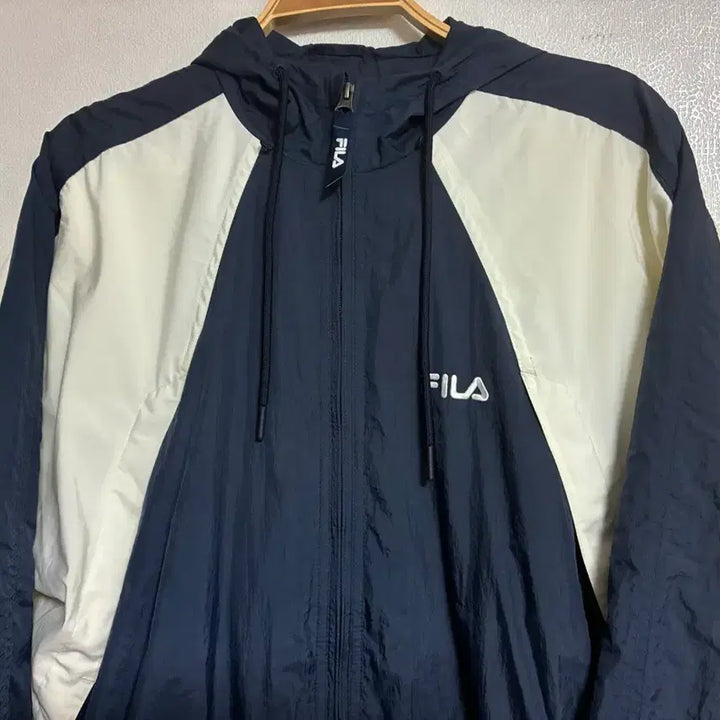 [BUNJANG] Fila Color Block Hooded Jacket / 휠라 컬러 블럭 후드 자켓