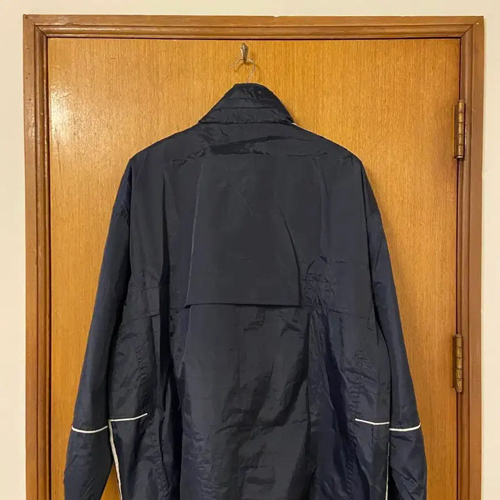[BUNJANG] Adidas Navy Three-Stripe Windbreaker Jacket / 빈티지 아디다스 네이비 삼선 바람막이 자켓