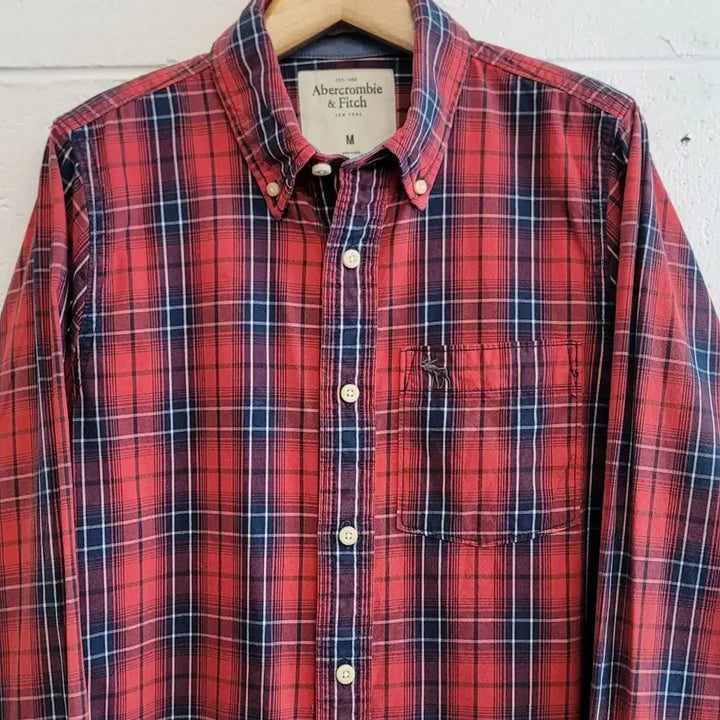 [BUNJANG] Abercrombie &amp; Fitch Check Pattern Shirt / 아베크롬비(Abercrombie &amp; Fitch) 체크패턴 셔츠 판매