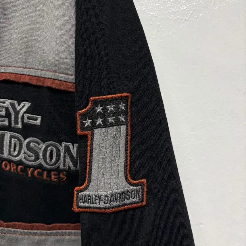 [BUNJANG] Harley-Davidson Henley Neck Shirt / 할리데이비슨 헨리넥 셔츠