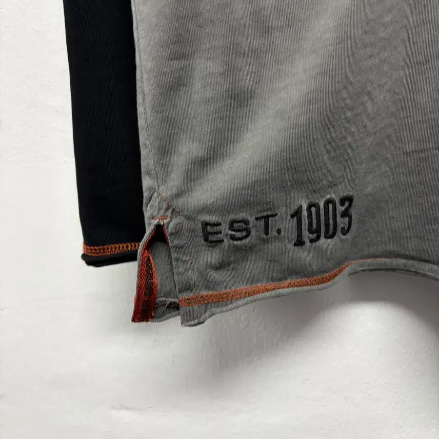 [BUNJANG] Harley-Davidson Henley Neck Shirt / 할리데이비슨 헨리넥 셔츠