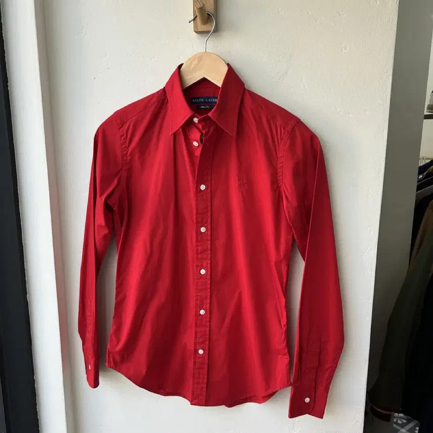 [BUNJANG] Polo Ralph Lauren Red Shirt / 16290 - 폴로 랄프로렌 레드 셔츠